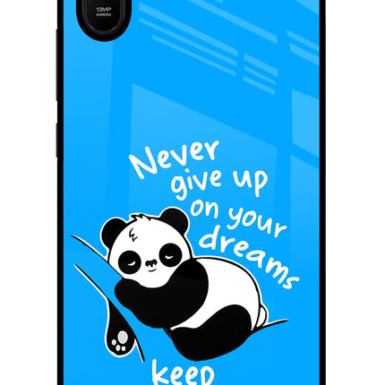 Keep Sleeping Redmi 9A/9i Glass Case Back Cover by Casekaro