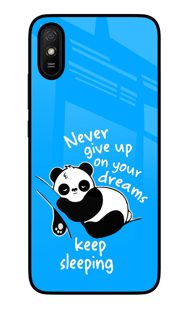 Keep Sleeping Redmi 9A/9i Glass Case Back Cover by Casekaro