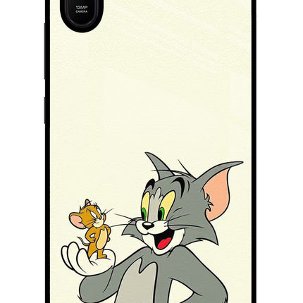 Tom & Jerry Redmi 9A/9i Glass Case Back Cover by Casekaro