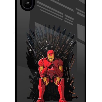 Ironman Throne Redmi 9A/9i Glass Case Back Cover by Casekaro