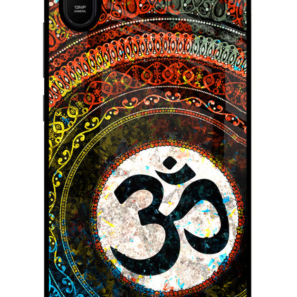 Om Cultural Redmi 9A/9i Glass Case Back Cover by Casekaro