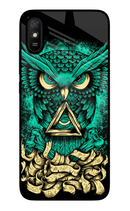 Green Owl Redmi 9A/9i Glass Case