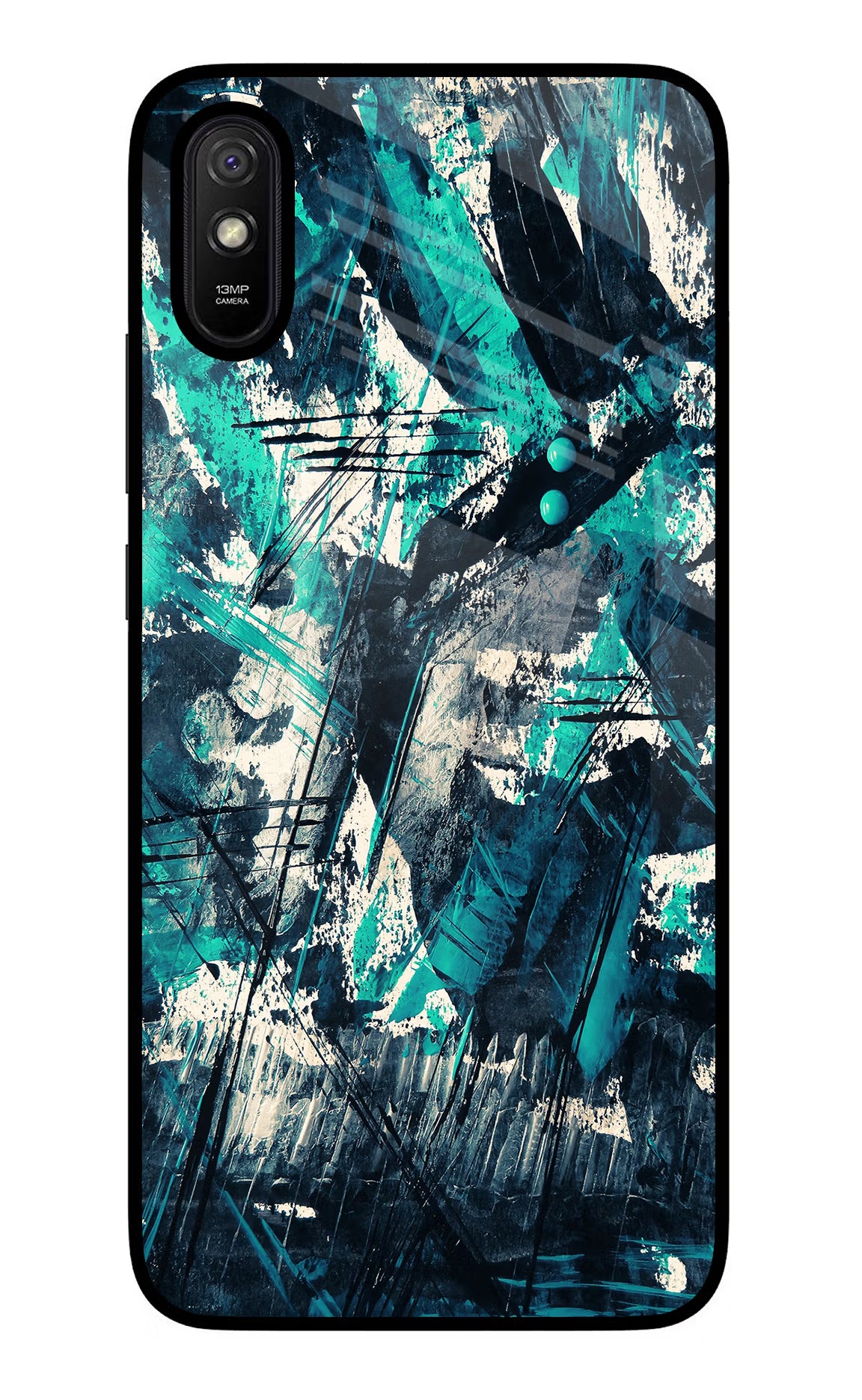 Artwork Redmi 9A/9i Glass Case Back Cover by Casekaro