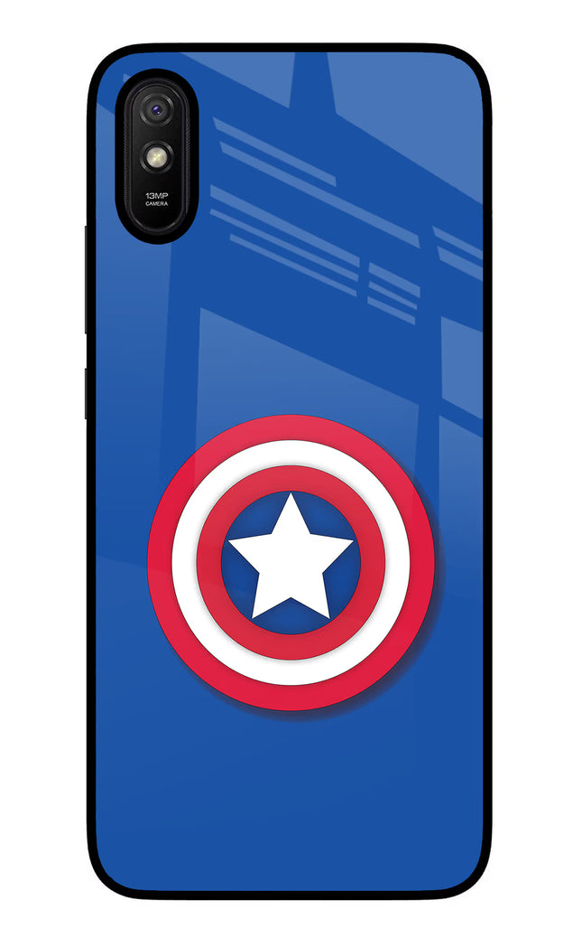 Shield Redmi 9A/9i Glass Case Back Cover by Casekaro