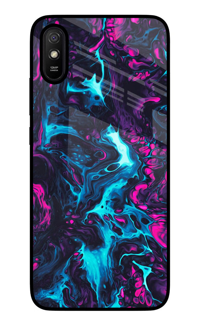 Abstract Redmi 9A/9i Glass Case Back Cover by Casekaro