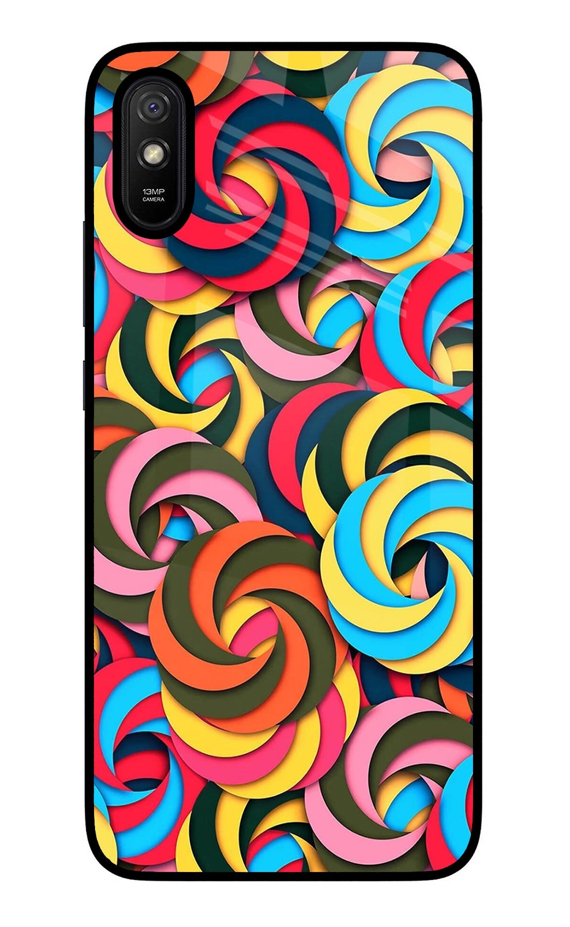 Spiral Pattern Redmi 9A/9i Back Cover