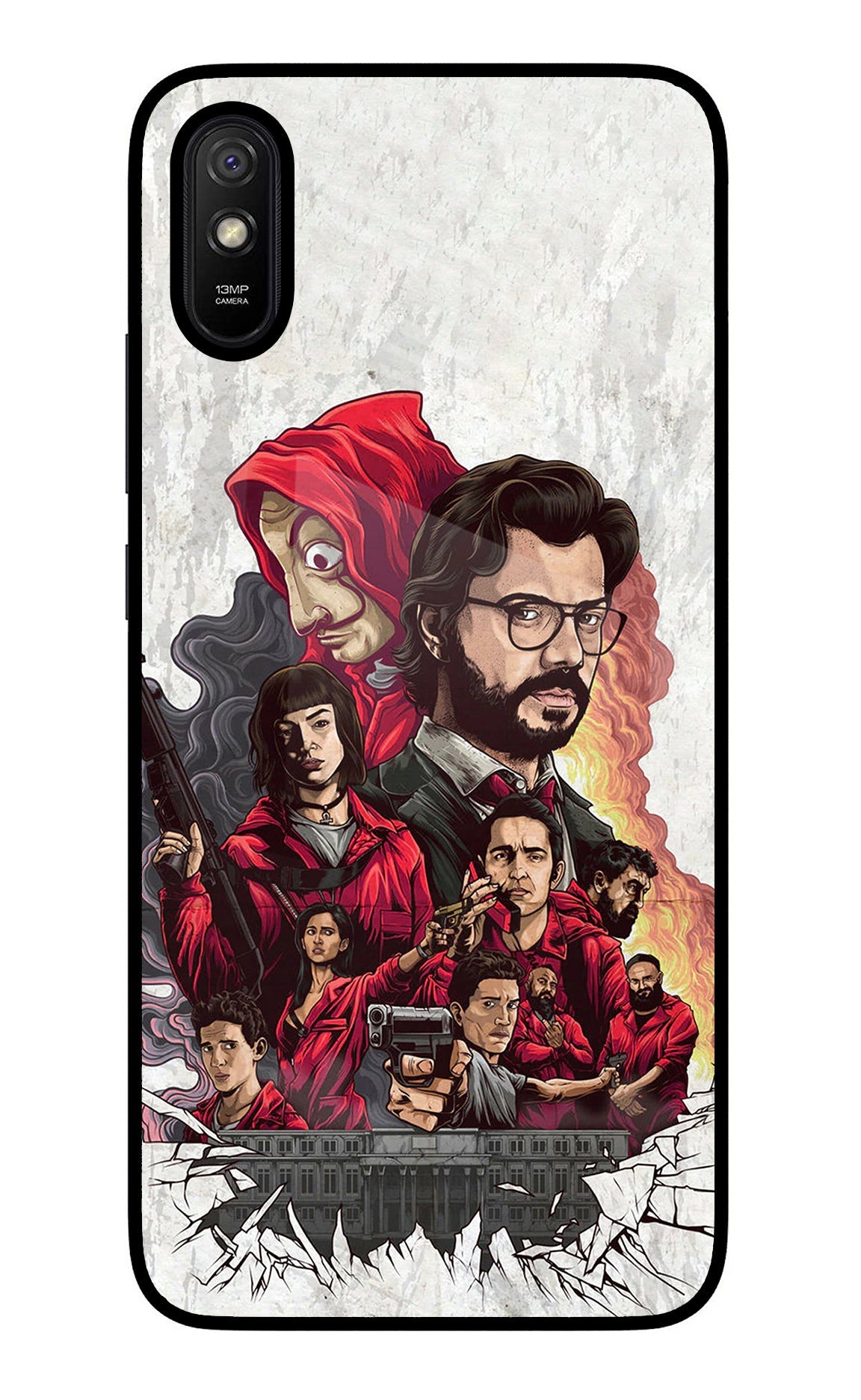 Money Heist Artwork Redmi 9A/9i Back Cover