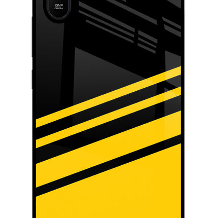 Yellow Shades Redmi 9A/9i Glass Case Back Cover by Casekaro