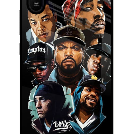 Rappers Redmi 9A/9i Glass Case Back Cover by Casekaro
