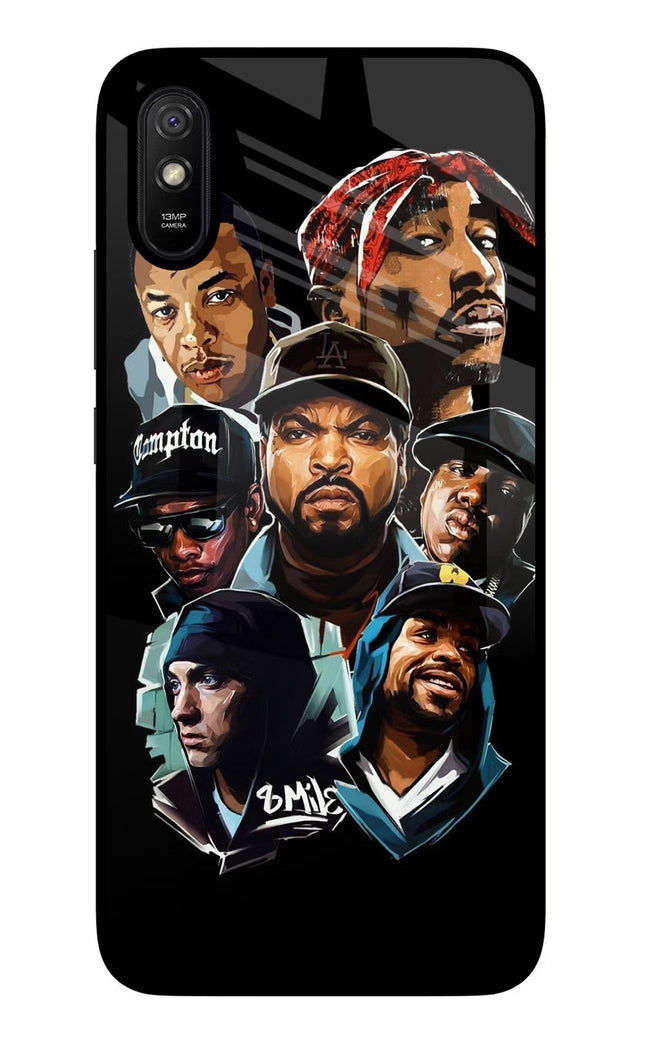 Rappers Redmi 9A/9i Glass Case Back Cover by Casekaro
