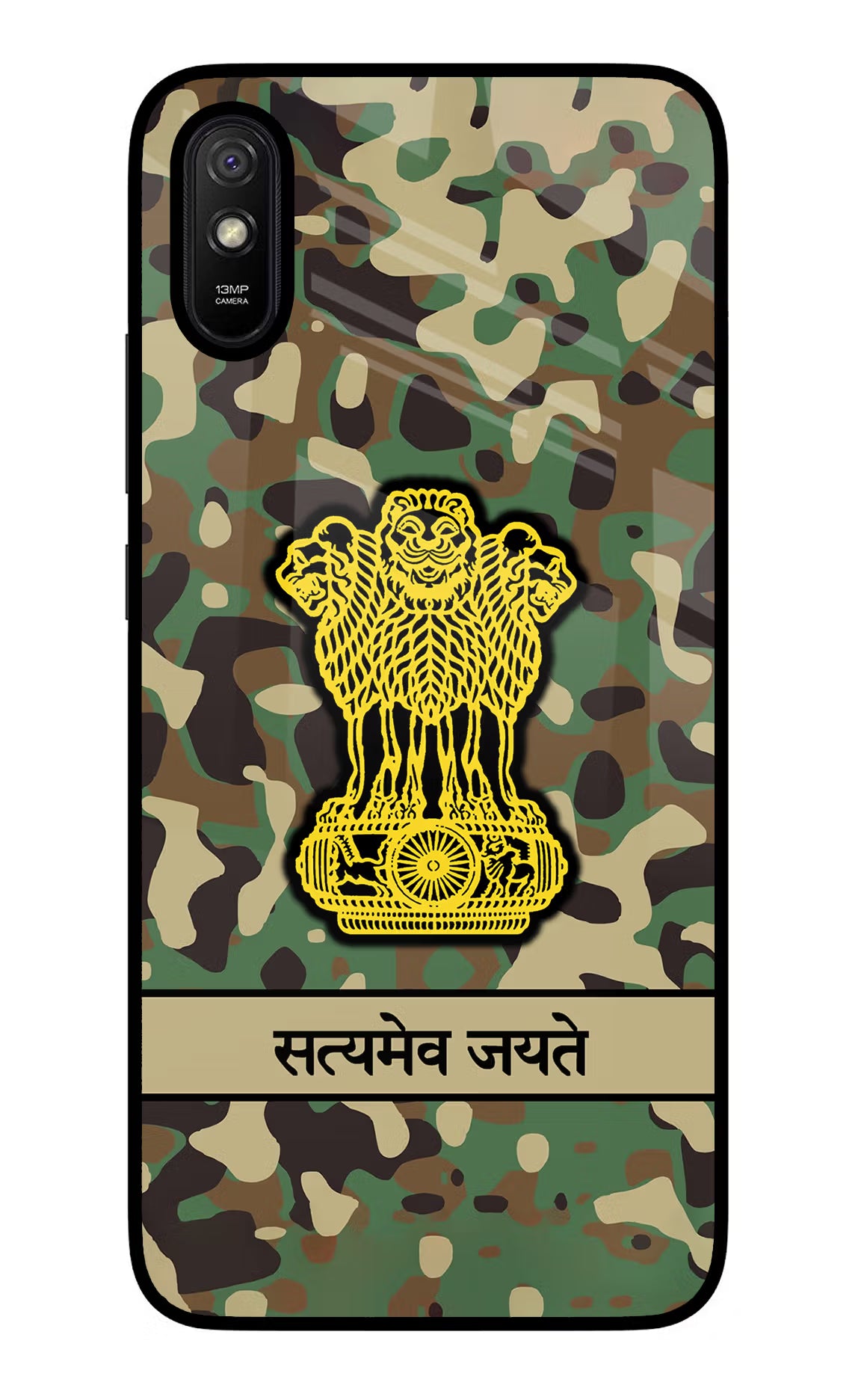 Satyamev Jayate Army Redmi 9A/9i Glass Case