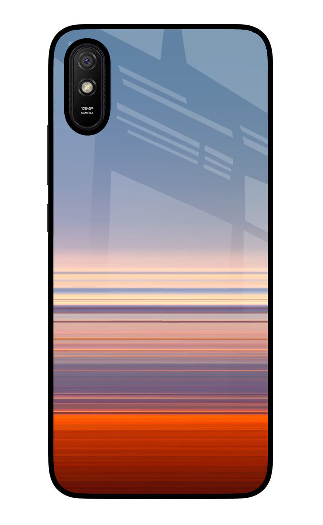 Morning Colors Redmi 9A/9i Glass Case Back Cover by Casekaro