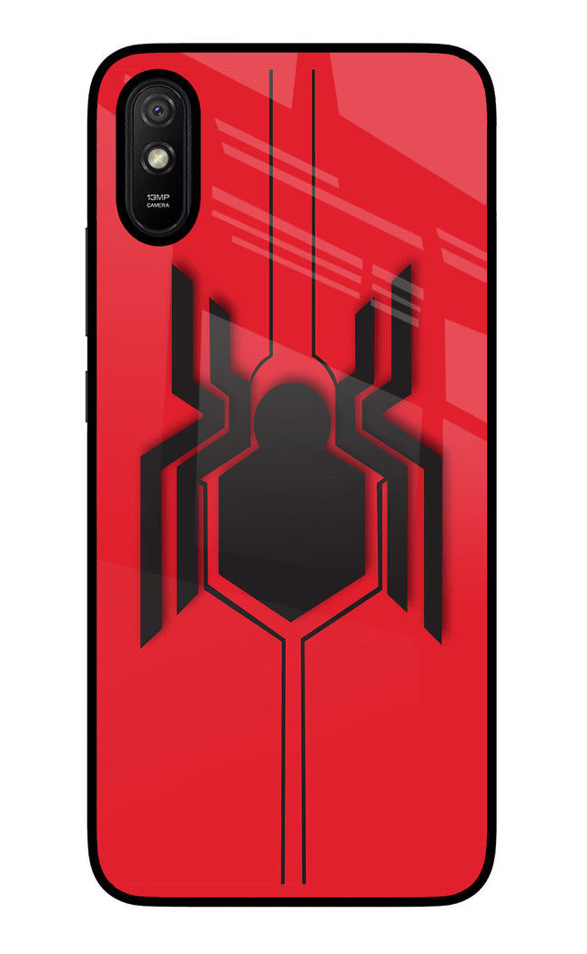 Spider Redmi 9A/9i Glass Case Back Cover by Casekaro