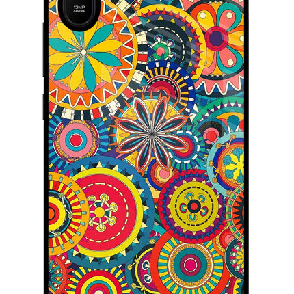 Gol Gol Art Redmi 9A/9i Glass Case Back Cover by Casekaro