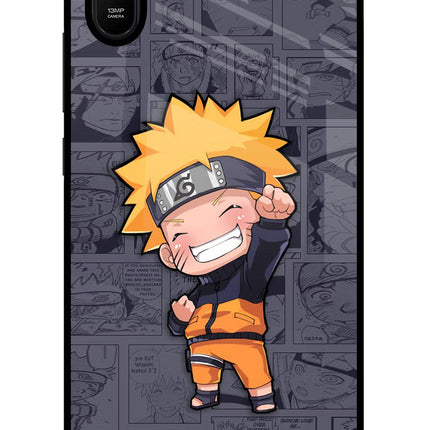 Chota Naruto Redmi 9A/9i Glass Case Back Cover by Casekaro