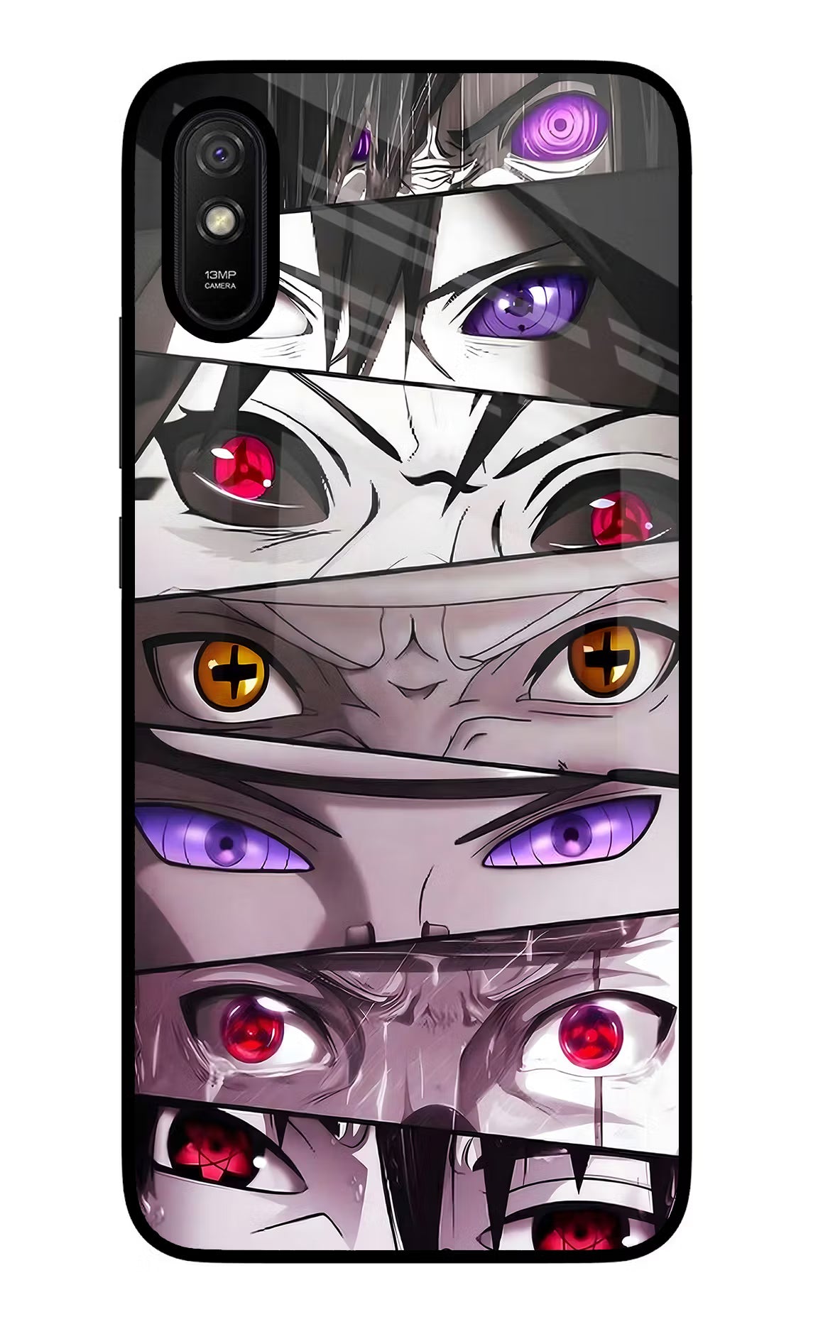 Naruto Anime Redmi 9A/9i Glass Case Back Cover by Casekaro