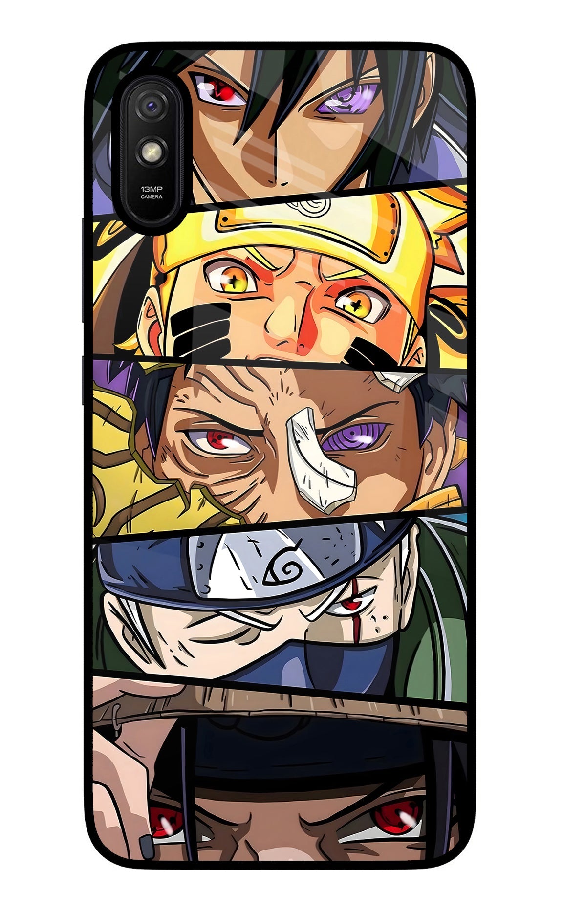 Naruto Character Redmi 9A/9i Glass Case