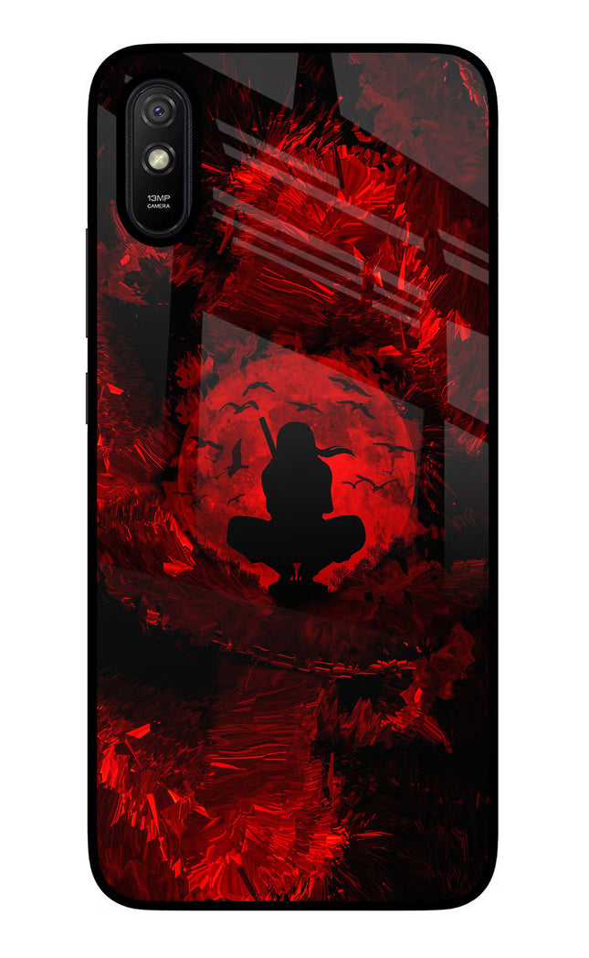 Itachi Uchiha Redmi 9A/9i Glass Case Back Cover by Casekaro