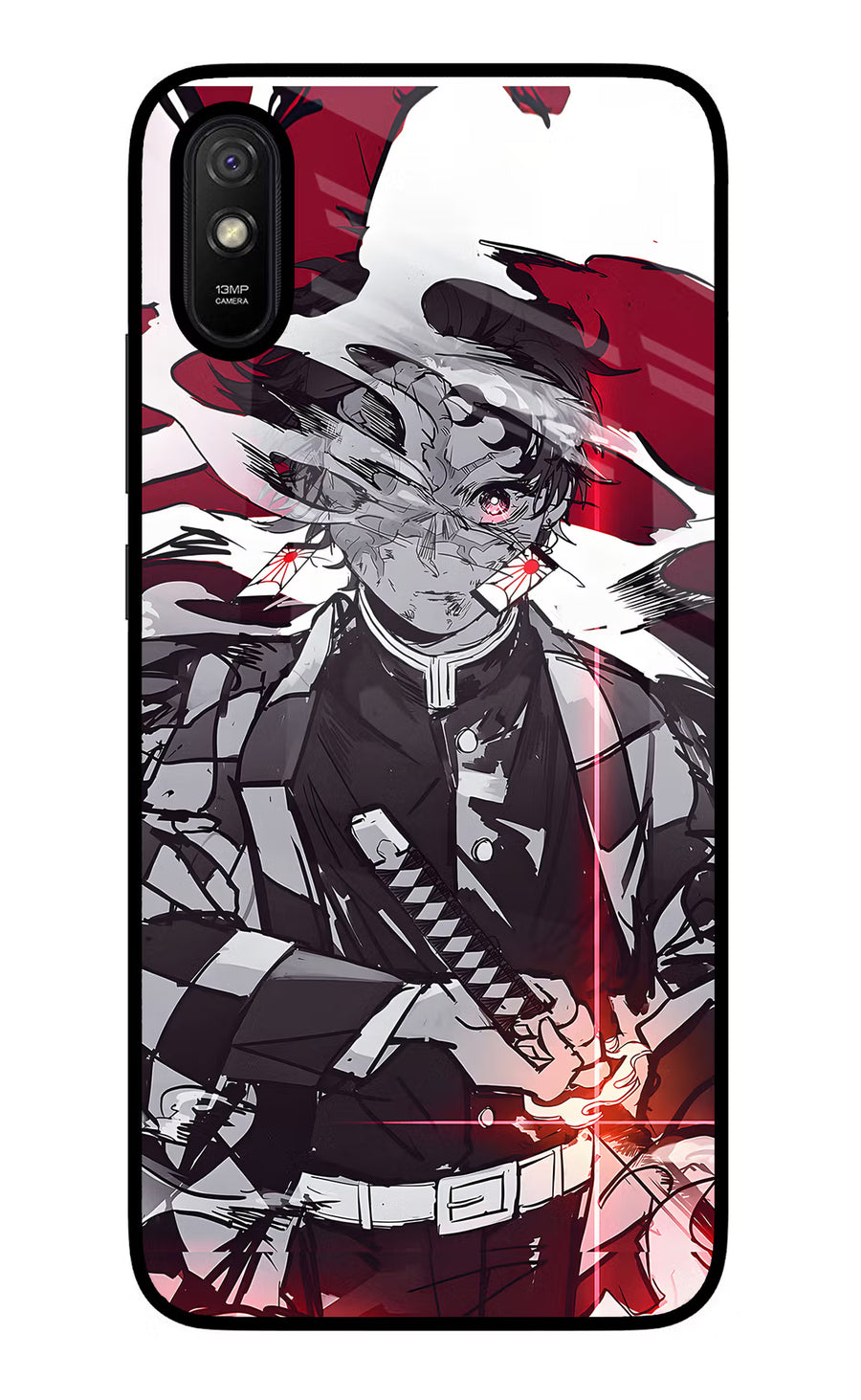 Demon Slayer Redmi 9A/9i Back Cover, Glass case