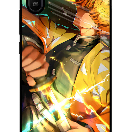 Demon Slayer Redmi 9A/9i Glass Case Back Cover by Casekaro
