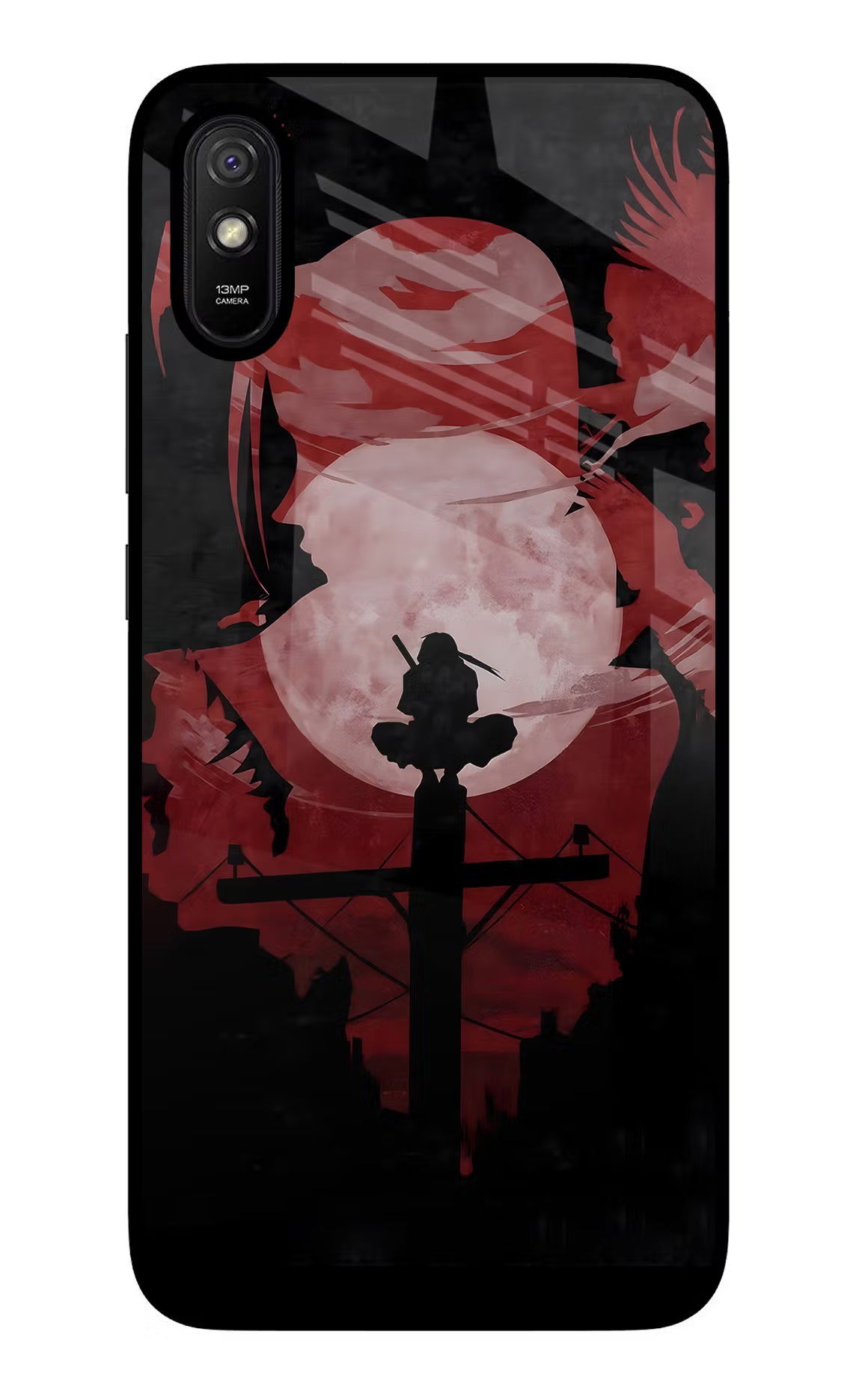 Naruto Anime Redmi 9A/9i Glass Case Back Cover by Casekaro