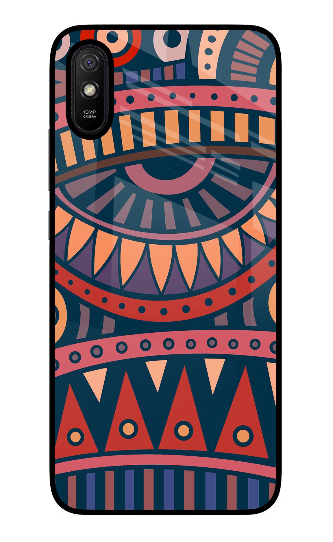African Culture Design Redmi 9A/9i Glass Case Back Cover by Casekaro
