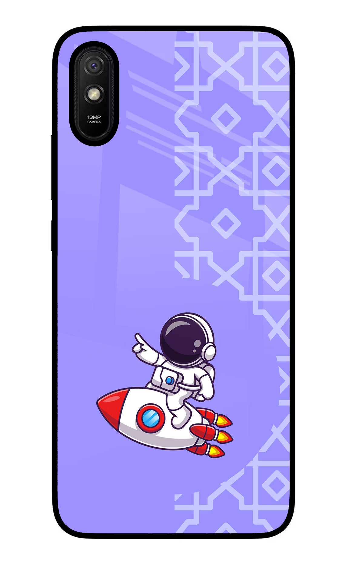 Cute Astronaut Redmi 9A/9i Glass Case