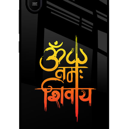 Om Namah Shivay Redmi 9A/9i Glass Case Back Cover by Casekaro