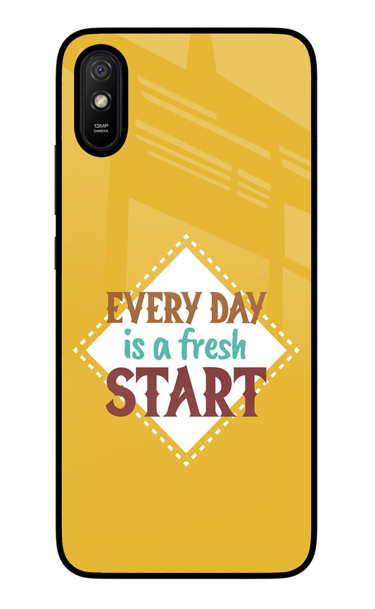 Every day is a Fresh Start Redmi 9A/9i Glass Case