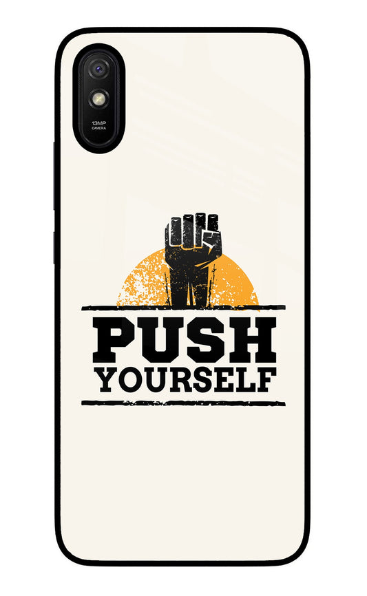 Push Yourself Redmi 9A/9i Glass Case