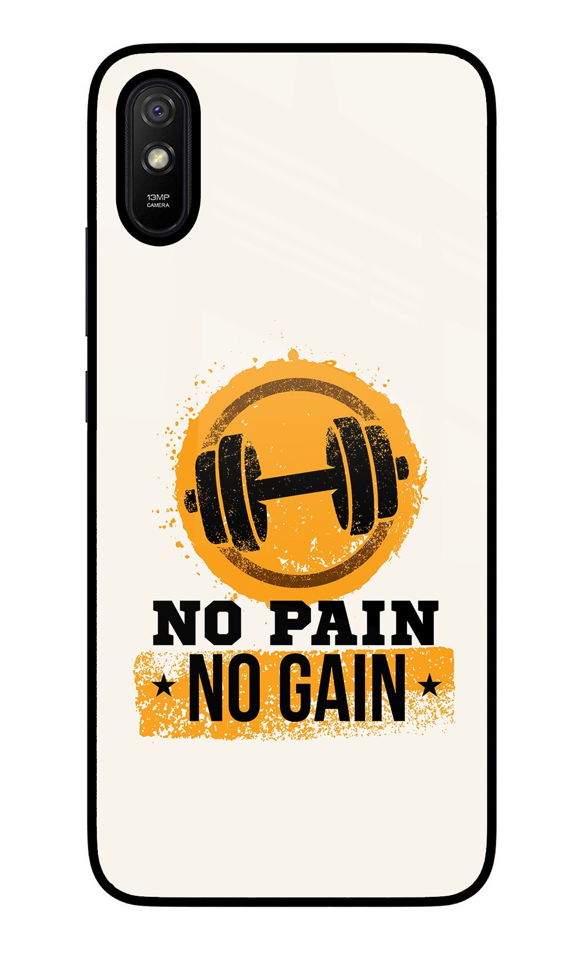 No Pain No Gain Redmi 9A/9i Glass Case