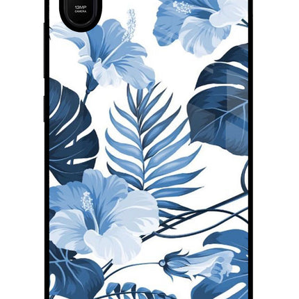 Fabric Art Redmi 9A/9i Glass Case Back Cover by Casekaro