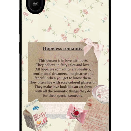 Hopeless Romantic Redmi 9A/9i Glass Case