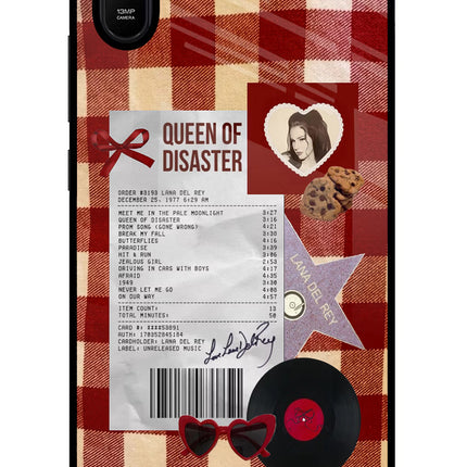 Queen of Disaster Redmi 9A/9i Glass Case Back Cover by Casekaro