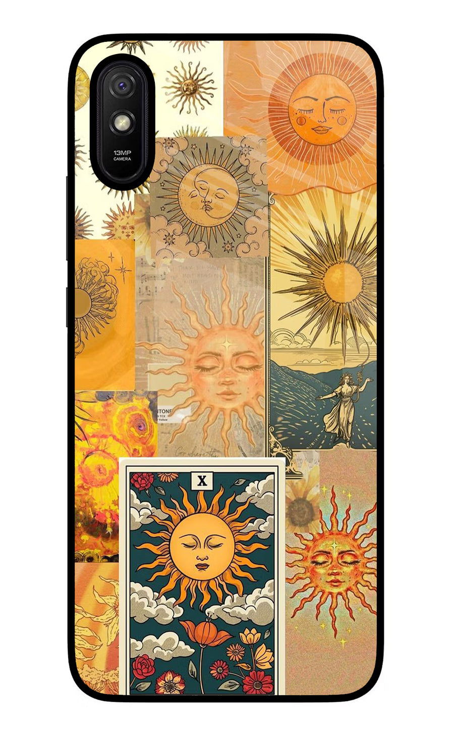 Sun Redmi 9A/9i Back Cover, Glass case