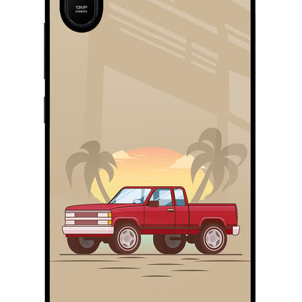 Desert Classic Drive Redmi 9A/9i Glass Case Back Cover by Casekaro