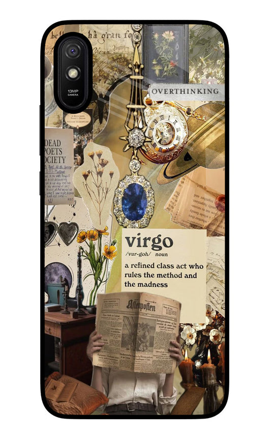 Virgo Zodiac Redmi 9A/9i Glass Case