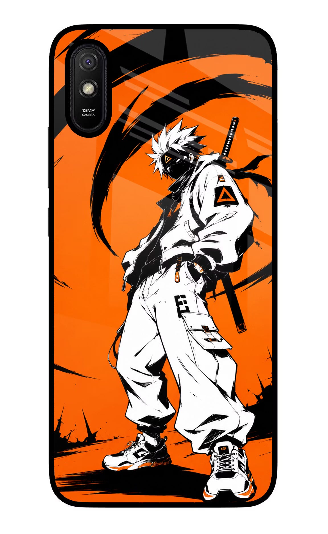 Street Samurai  Redmi 9A/9i Glass Case