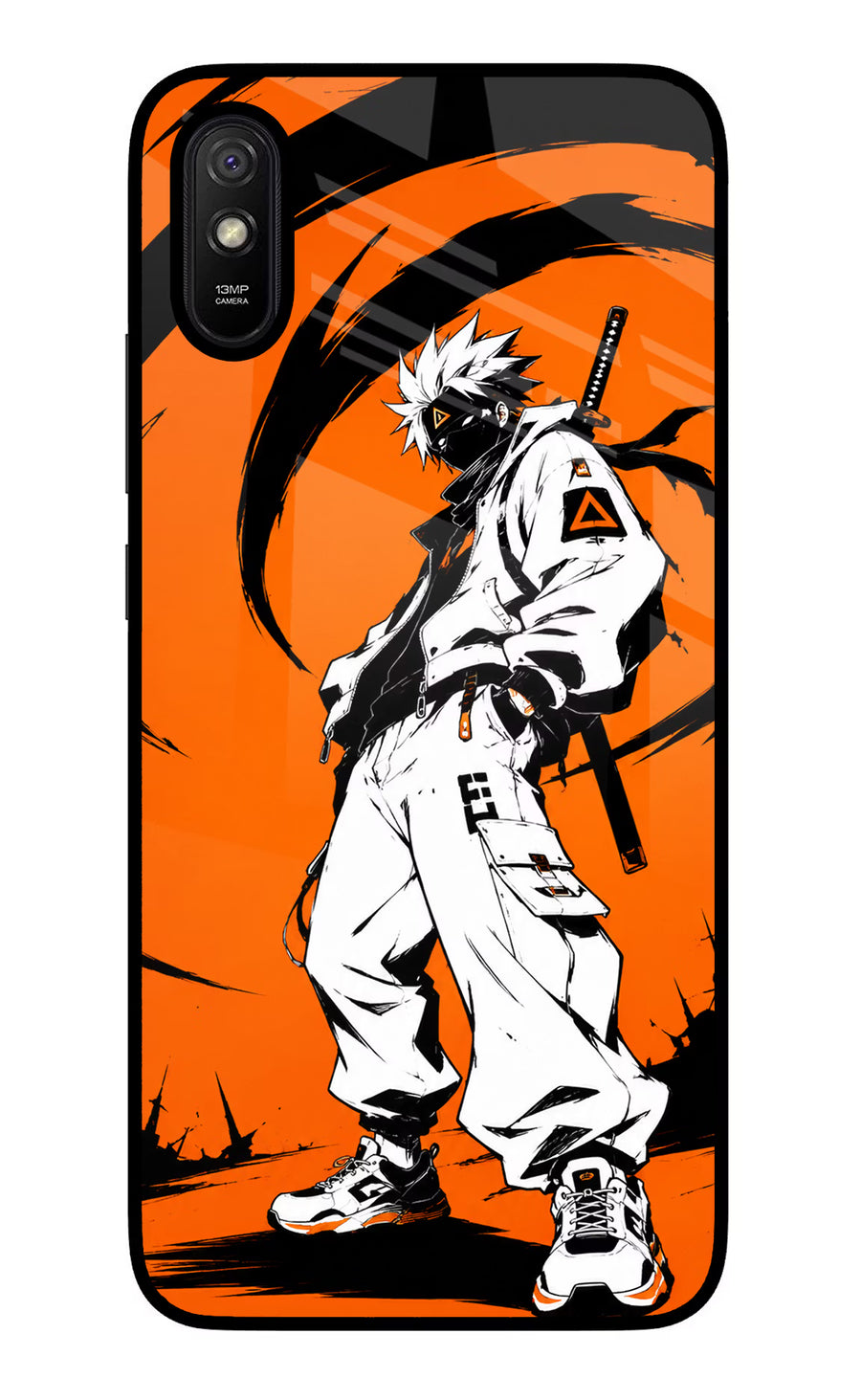 Street Samurai  Redmi 9A/9i Back Cover, Glass case