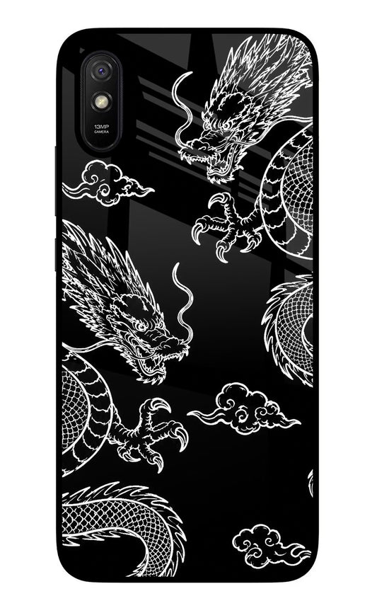 Twin Dragons Redmi 9A/9i Glass Case