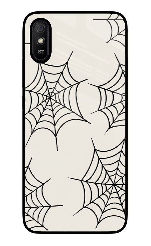 Spider Web Redmi 9A/9i Glass Case