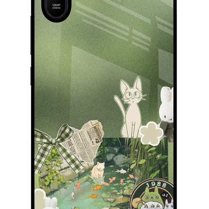 Aesthetic anime Redmi 9A/9i Glass Case