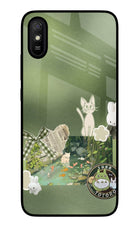 Aesthetic anime Redmi 9A/9i Glass Case