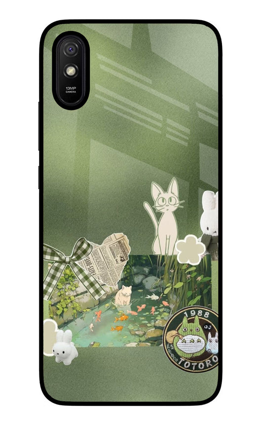 Aesthetic anime Redmi 9A/9i Glass Case