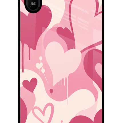 Hearty case Redmi 9A/9i Glass Case Back Cover by Casekaro