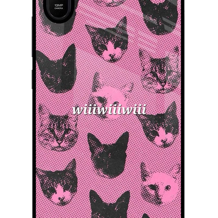 Pink Cats Redmi 9A/9i Glass Case