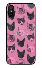 Pink Cats Redmi 9A/9i Glass Case
