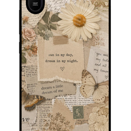 Vintage case Redmi 9A/9i Glass Case Back Cover by Casekaro