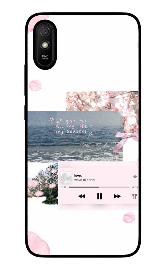 Wave to earth Redmi 9A/9i Glass Case