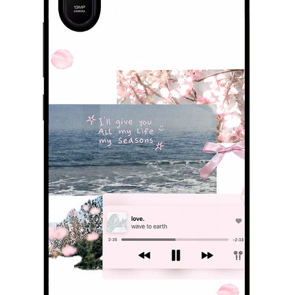 Wave to earth Redmi 9A/9i Glass Case Back Cover by Casekaro